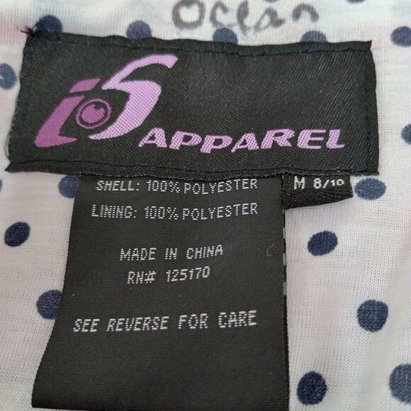 I5 Apparel Kids Hooded Waxie Toggle Rain Jacket Slicker M (8-10) Red Navy - Picture 3 of 8